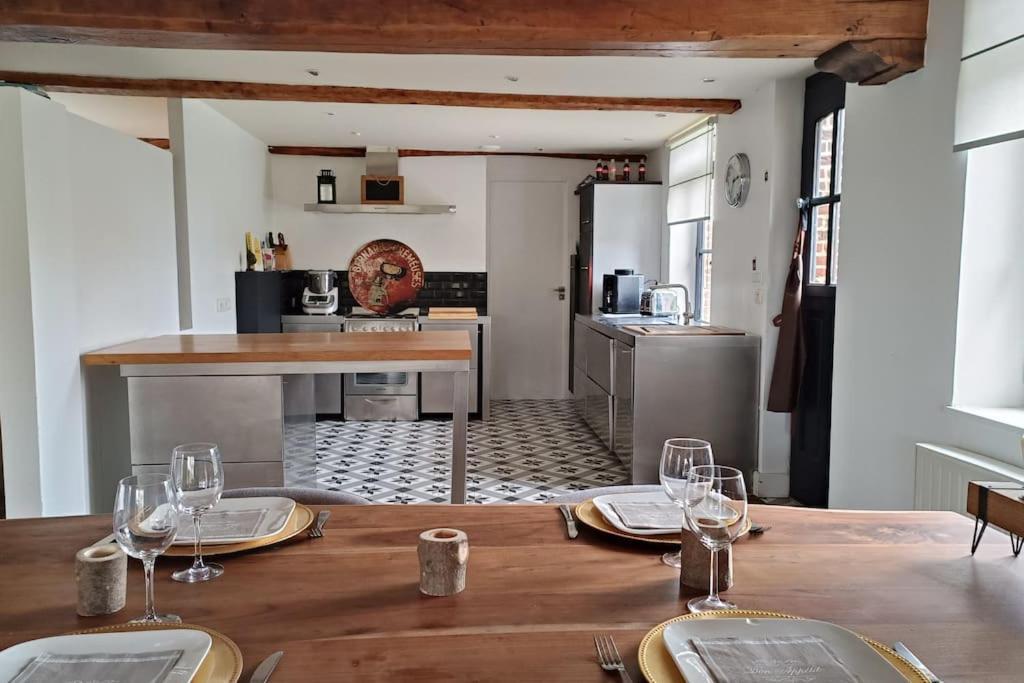 Ferme De Caractere Avec Piscine Et Cheminee Villa Sainghin-en-Melantois Bagian luar foto