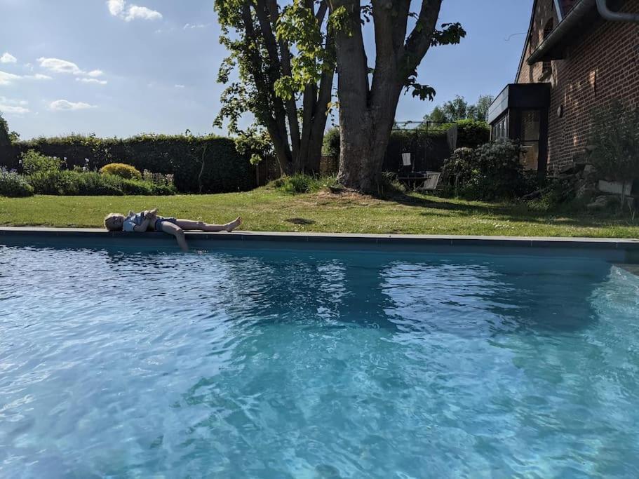 Ferme De Caractere Avec Piscine Et Cheminee Villa Sainghin-en-Melantois Bagian luar foto