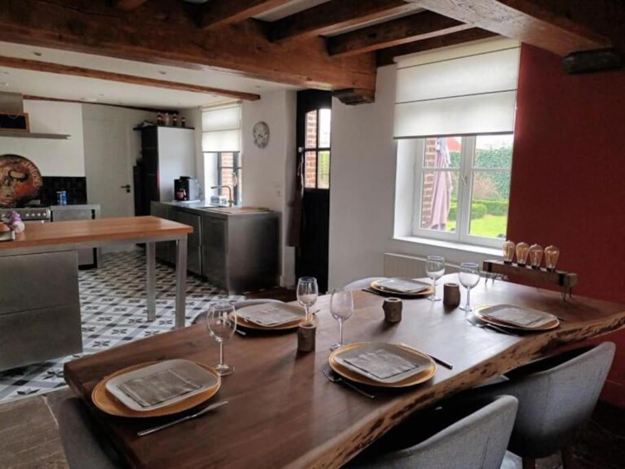 Ferme De Caractere Avec Piscine Et Cheminee Villa Sainghin-en-Melantois Bagian luar foto